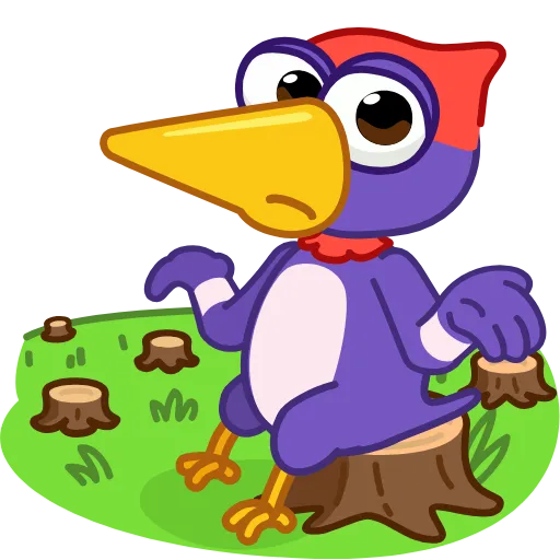 🤷‍♂️ Стикер «Woodpecker» для Telegram