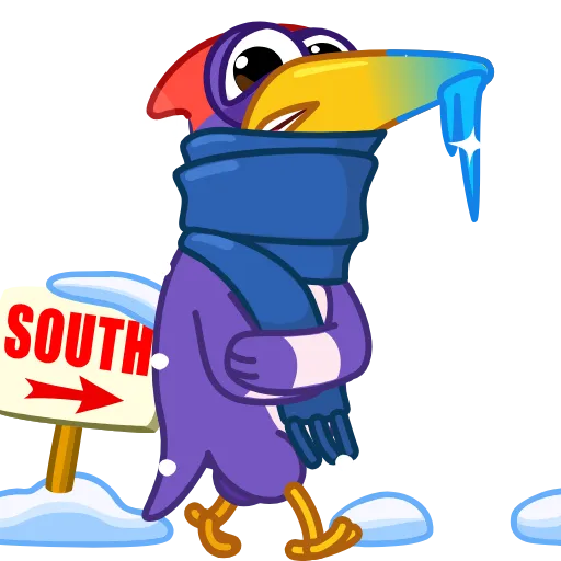 🥶 Стикер «Woodpecker» для Telegram