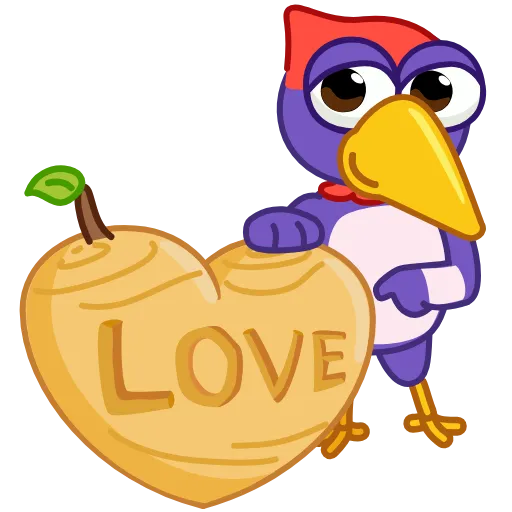 ❤️ Стикер «Woodpecker» для Telegram