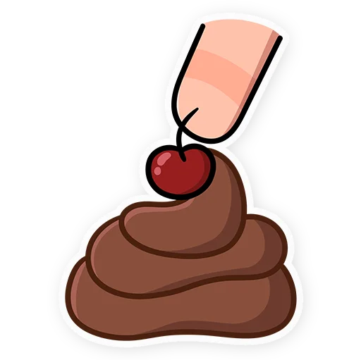 💩 Стикер «Червяк Петя» для Telegram