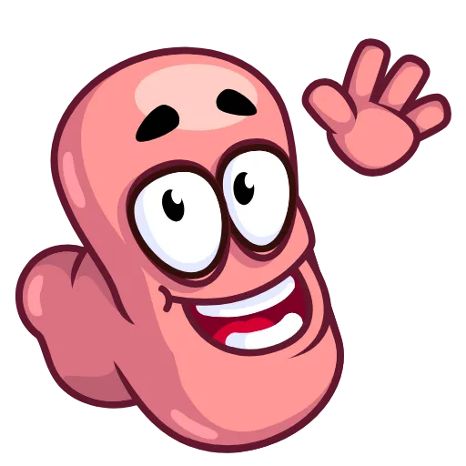 👋 Эмодзи «Worm Emoji» для Telegram