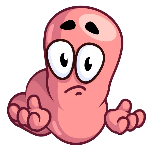 🤷‍♂️ Эмодзи «Worm Emoji» для Telegram