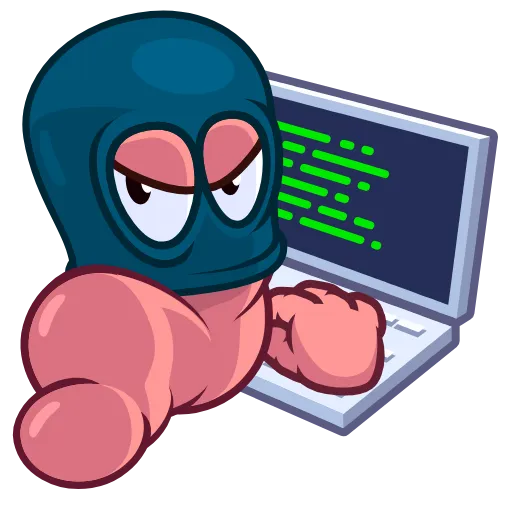 👨‍💻 Стикер «Worm» для Telegram