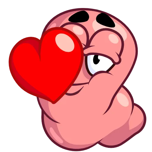 😘 Стикер «Worm» для Telegram