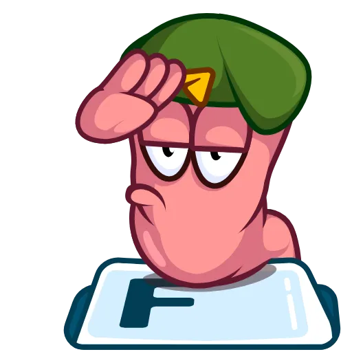 🫡 Стикер «Worm» для Telegram