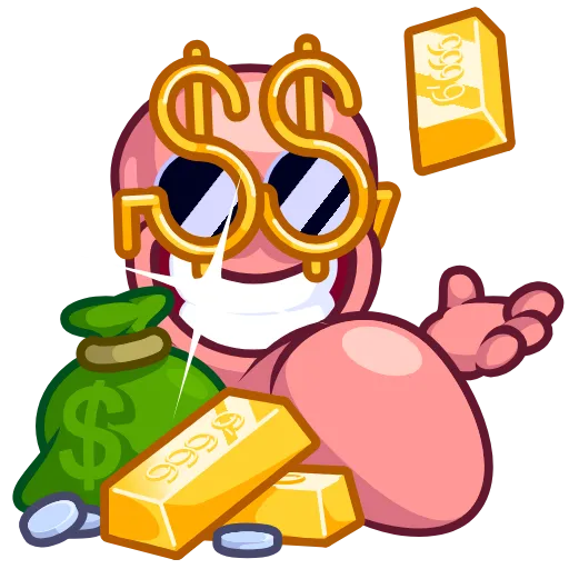 🤑 Стикер «Worm» для Telegram