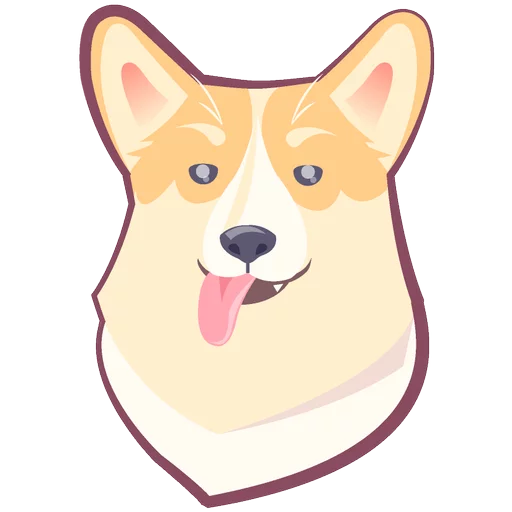 Стикерпак КОРГИ Пёс для Telegram