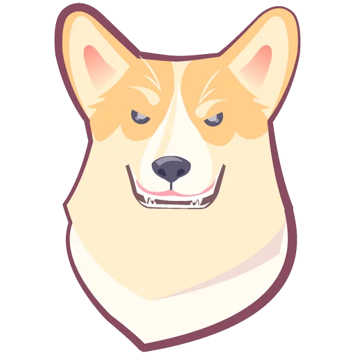 🐶 Стикер «КОРГИ Пёс» для Telegram