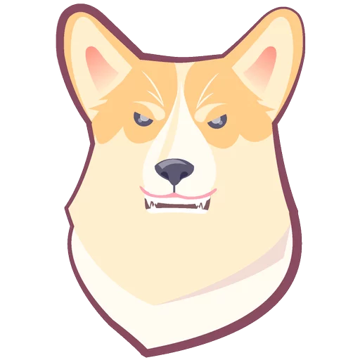 🐶 Стикер «КОРГИ Пёс» для Telegram