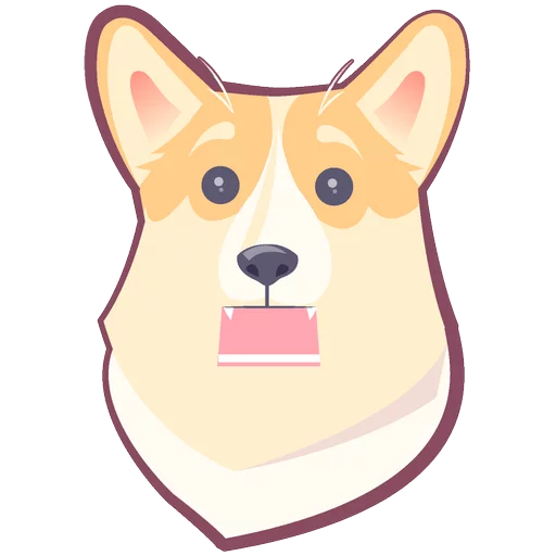 🐶 Стикер «КОРГИ Пёс» для Telegram