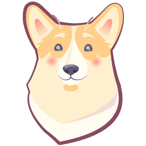 🐶 Стикер «КОРГИ Пёс» для Telegram