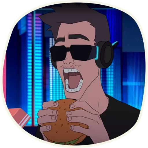 🍔 Стикер «ju-ju» для Telegram