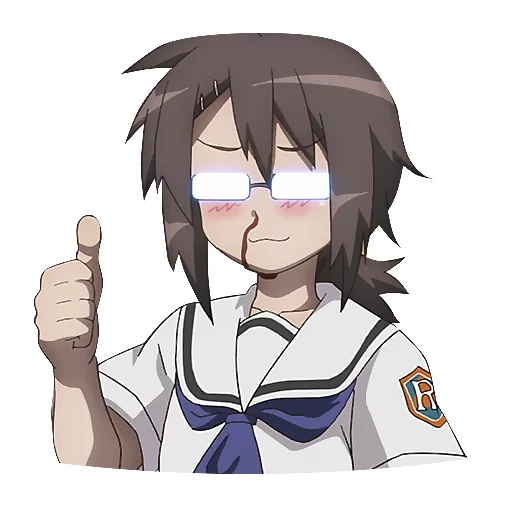 😂 Стикер «? WTF anime» для Telegram