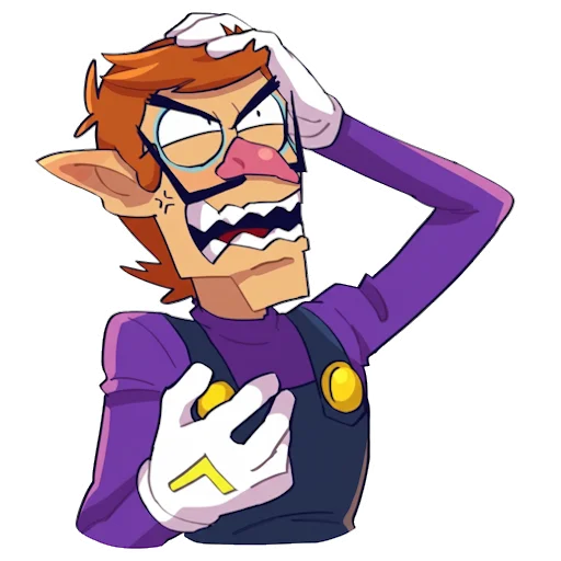 Стикерпак Waluigi для Telegram — скачать