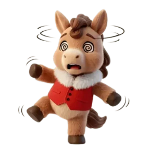 🐴 Стикер «Новогодний Конек» для Telegram