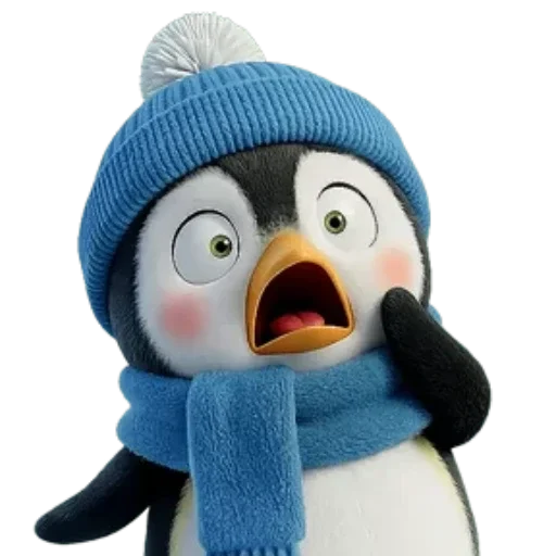 🐧 Стикер «Новогодний Пингвин» для Telegram