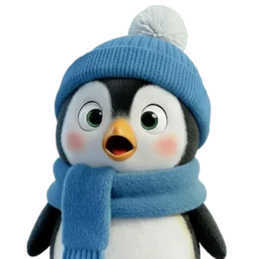 🐧 Стикер «Новогодний Пингвин» для Telegram