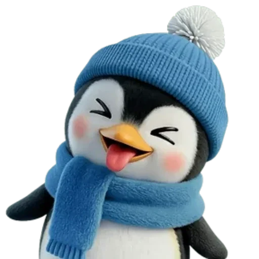 🐧 Стикер «Новогодний Пингвин» для Telegram