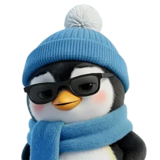 🐧 Стикер «Новогодний Пингвин» для Telegram