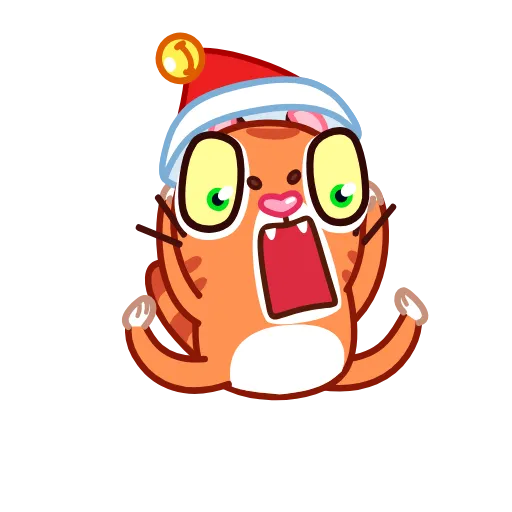 👊 Эмодзи «Christmas Tiger» для Telegram