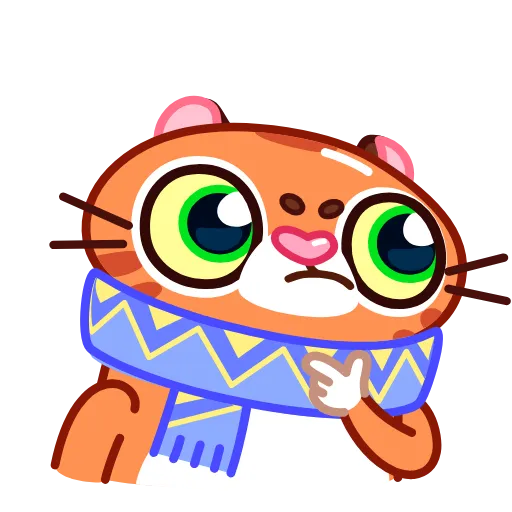 🤔 Эмодзи «Christmas Tiger» для Telegram