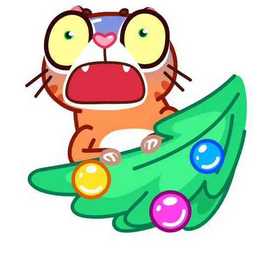 😳 Эмодзи «Christmas Tiger» для Telegram