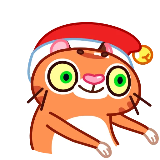 😳 Эмодзи «Christmas Tiger» для Telegram