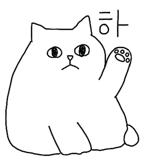 Стикерпак Kakao Cat для Telegram — скачать
