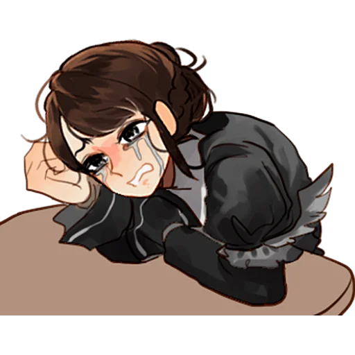 😭 Стикер «Горничная» для Telegram