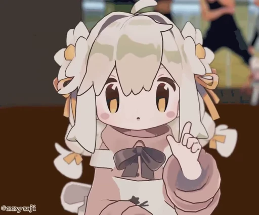 ☝️ Стикер «Minahoshi Chan» для Telegram