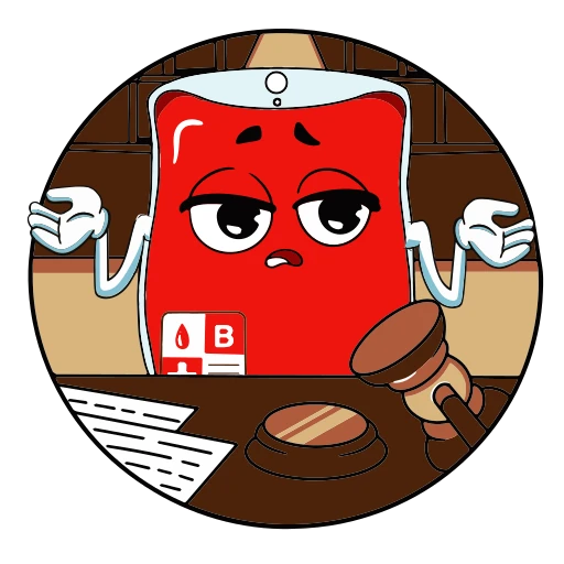 🤷‍♀️ Стикер «Я донор» для Telegram