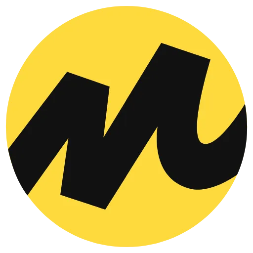 Эмодзи Yandex shots - буквы в стиле яндекс маркета на жёлтом фоне для Telegram — скачать