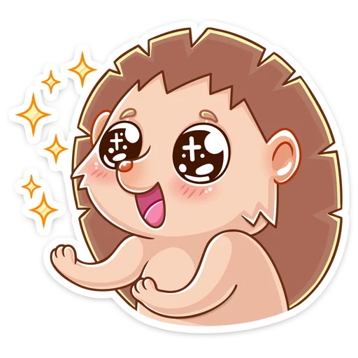 🤩 Стикер «Ёжик Яша» для Telegram