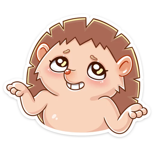 🤷‍♂ Стикер «Ёжик Яша» для Telegram