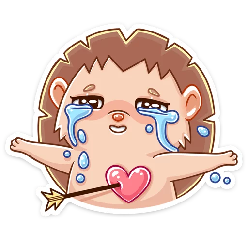 💔 Стикер «Ёжик Яша» для Telegram