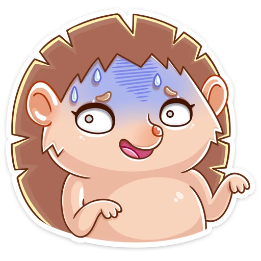😬 Стикер «Ёжик Яша» для Telegram