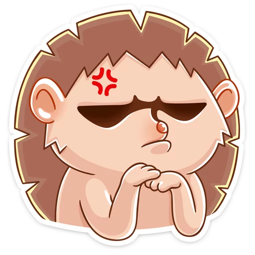 😒 Стикер «Ёжик Яша» для Telegram