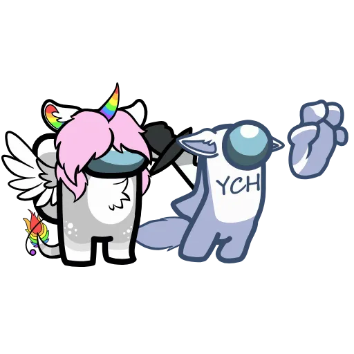 🔪 Стикер «YCH» для Telegram