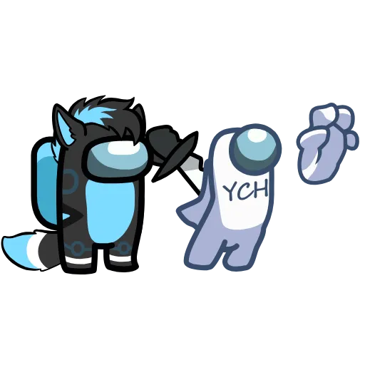 🔪 Стикер «YCH» для Telegram