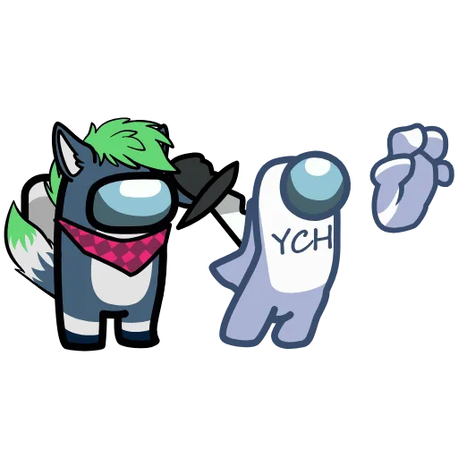 🔪 Стикер «YCH» для Telegram