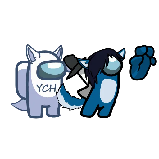 🔪 Стикер «YCH» для Telegram