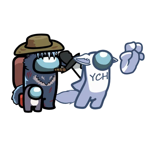 🔪 Стикер «YCH» для Telegram