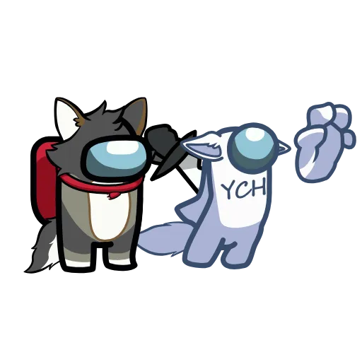 🔪 Стикер «YCH» для Telegram