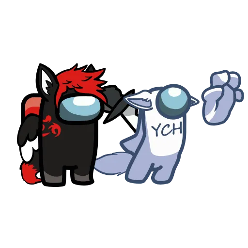 🔪 Стикер «YCH» для Telegram