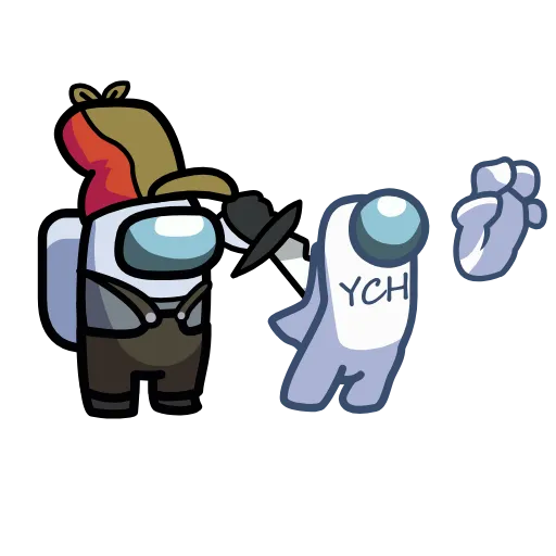🔪 Стикер «YCH» для Telegram