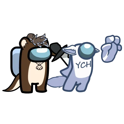 🔪 Стикер «YCH» для Telegram