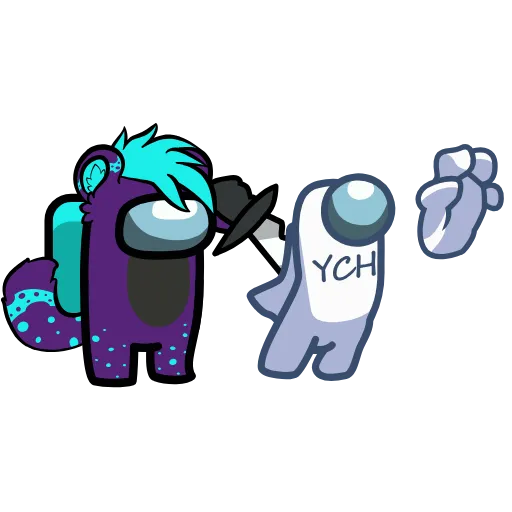 🔪 Стикер «YCH» для Telegram