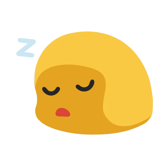 😴 Стикер «Желтые эмодзи» для Telegram
