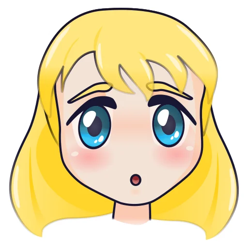 Стикерпак YellowHairGirl для Telegram — скачать