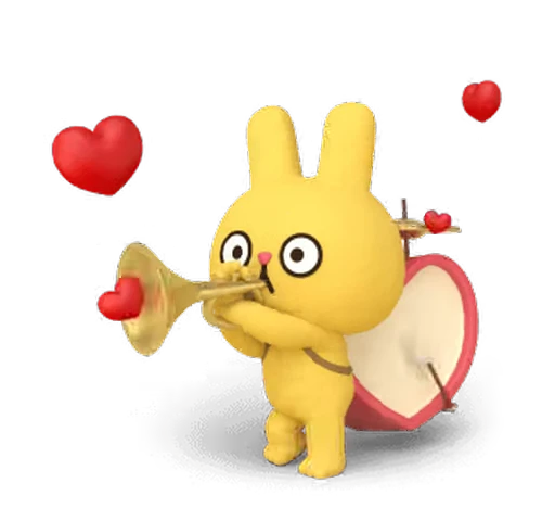 Стикерпак Yellow Rabbit для Telegram — скачать